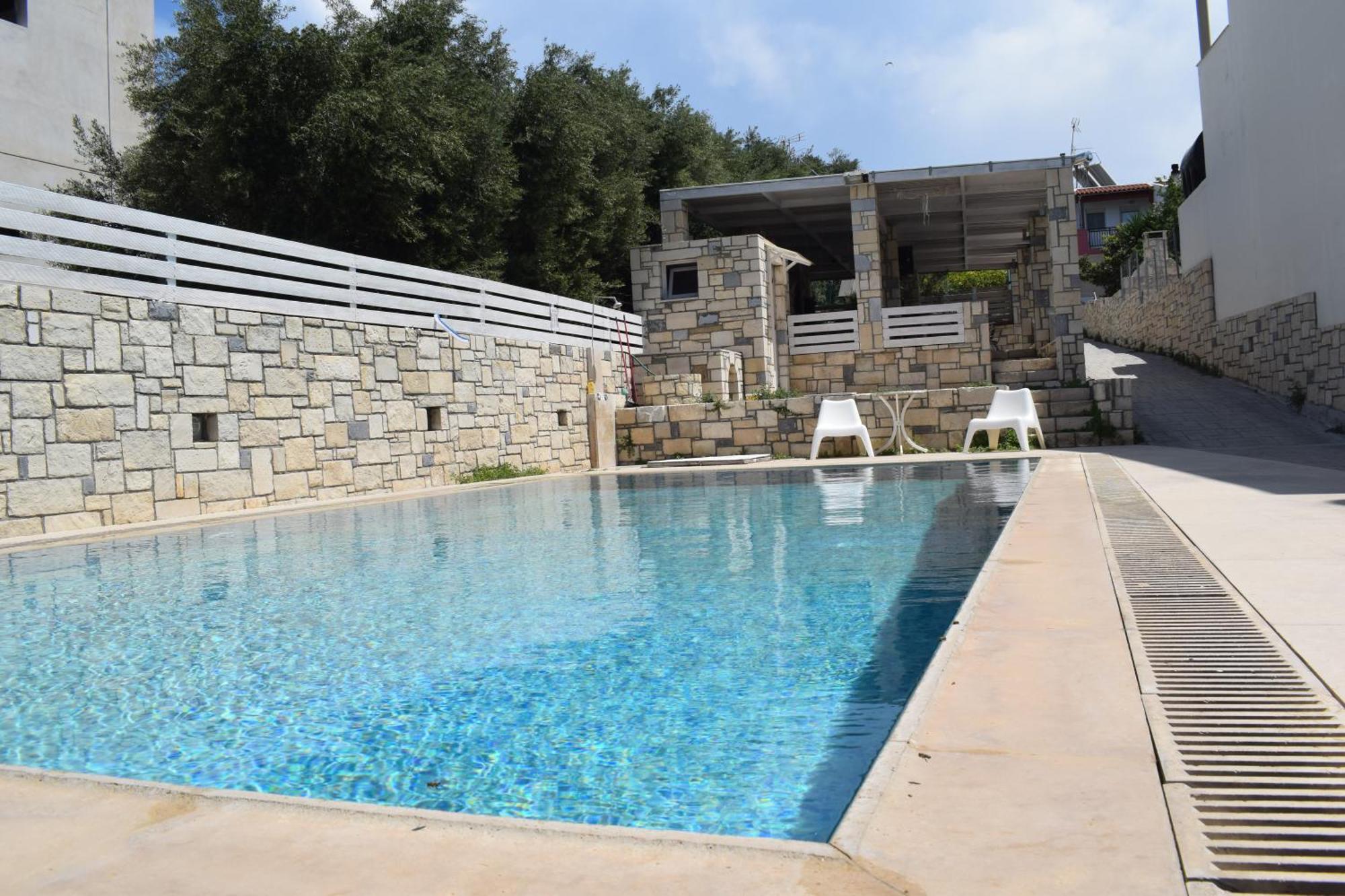 Aquarock Villa With Private Pool Prassás Kültér fotó