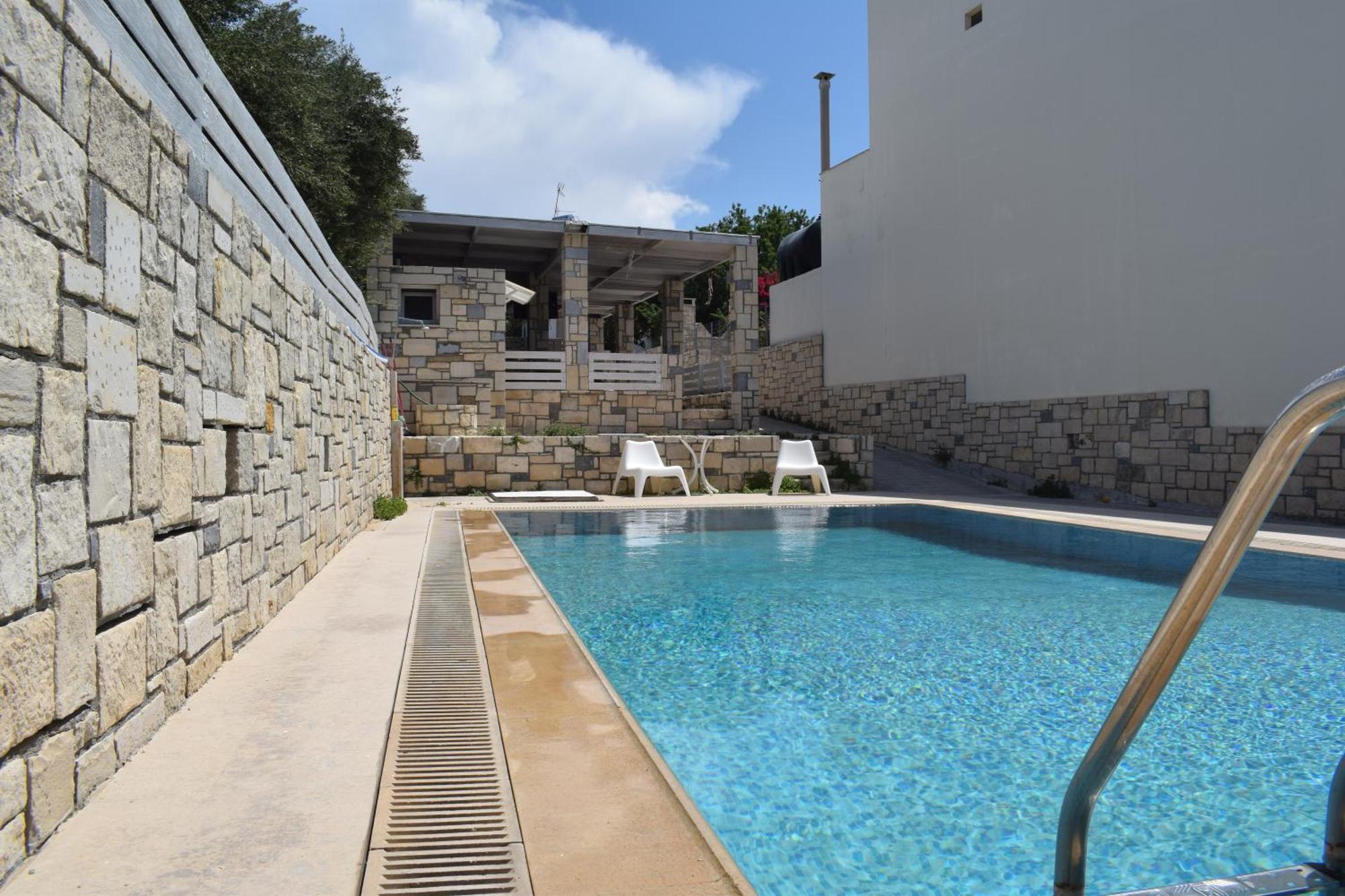 Aquarock Villa With Private Pool Prassás Kültér fotó